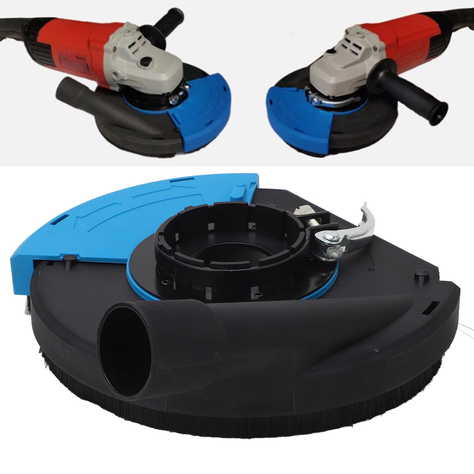 7 Inch Universal Angle Grinder Dust Shroud Cover - 180mm Dust Collection Guard for Metal, Wood & Concrete Grinding - Perfect for DIY Projects & Professional Construction Work