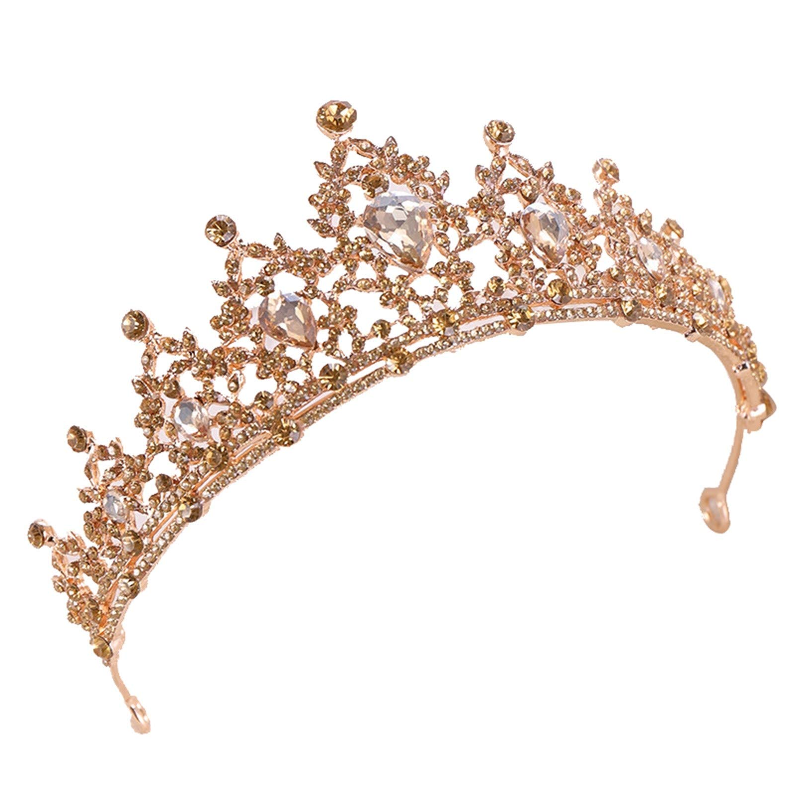 Sparkling Crystal Wedding Headband Crown - Elegant Snow Tiara for Bride, Princess & Bridesmaids (Multicolor, One Size) | Perfect for Weddings, Prom, Pageants & Special Occasions