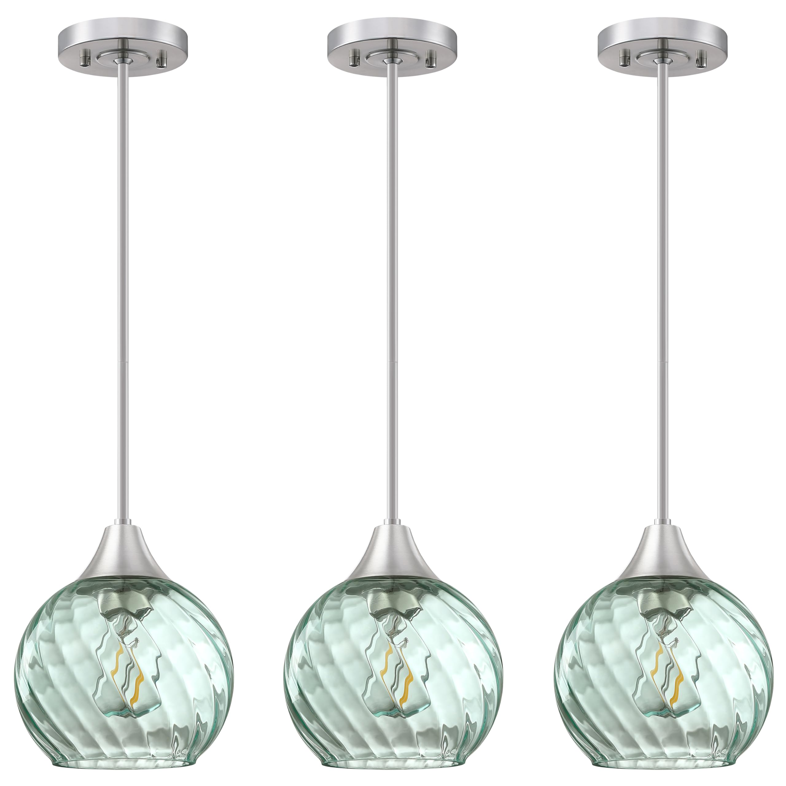 3 Pack Modern Farmhouse Pendant Lights - 6.3