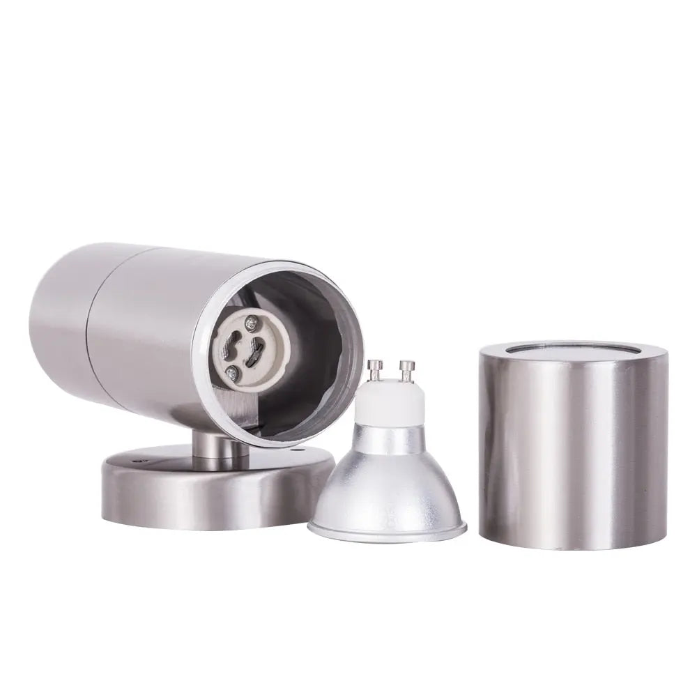 Brushed Nickel Outdoor Wall Lights - Waterproof Exterior Sconce Lighting for Porch, Patio, Garden & Entryway - Durable Weather-Resistant Design for Home & Commercial Use