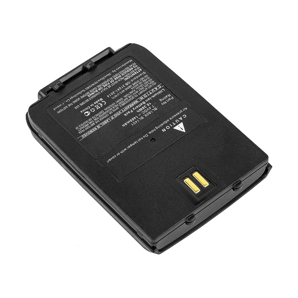 Synergy Digital 2-Way Radio Batteries - 3 Pack Li-ion 7.4V 1400mAh Replacement for HYT BL1401 Walkie Talkie | Compatible with HYT BL1401 Two-Way Radios | Perfect for Outdoor Adventures, Construction Sites & Emergency Communication