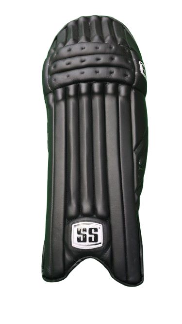 SS Test Player Black Batting Pad 2025 - Cricket Leg Guards for Professional & Amateur Players - Perfect for Practice, Matches & Training Sessions