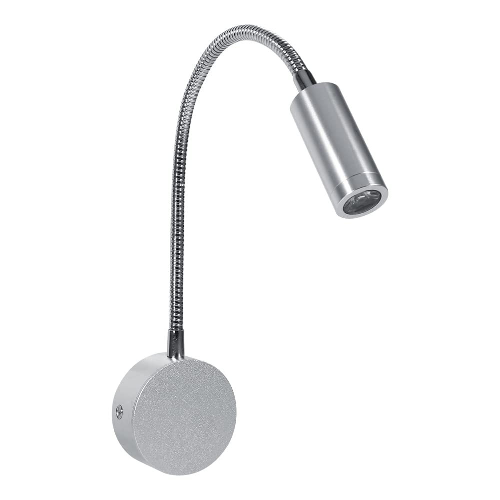 **Demeras LED Reading Lamp - Durable Aluminum Bedside & Wall Light, 1W 3500K Warm White - Perfect for Studying, Working & Nighttime Reading**