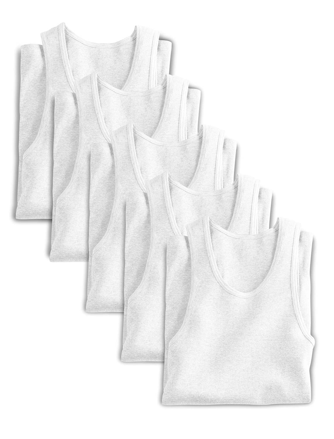 Harbor Bay by DXL Big and Tall 5-Pack Athletic T-Shirts for Men - Moisture Wicking Workout Shirts - Gym, Running, Casual Wear