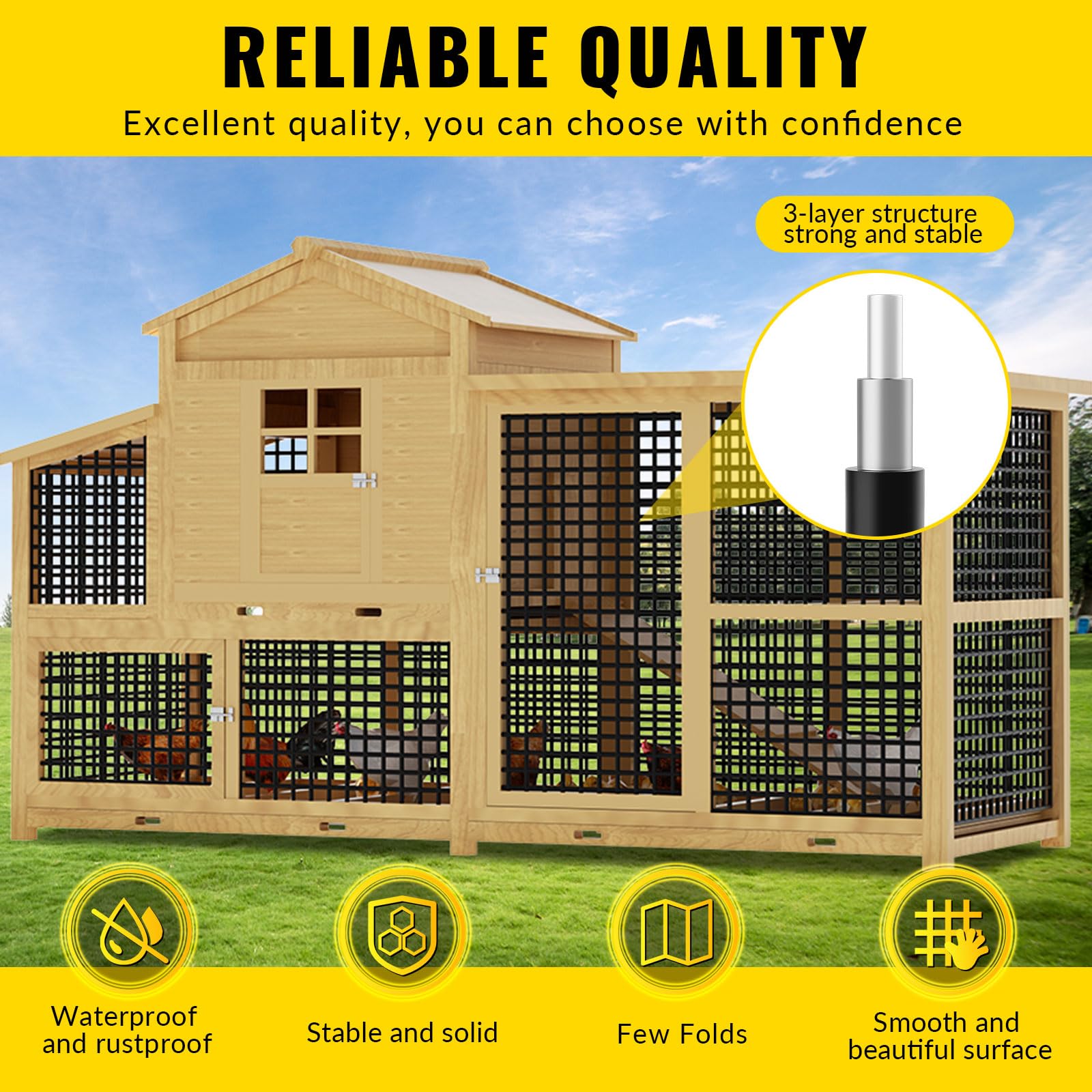 1/2 Inch Heavy Duty Black Vinyl Coated Welded Wire Mesh Roll - 19 Gauge 48