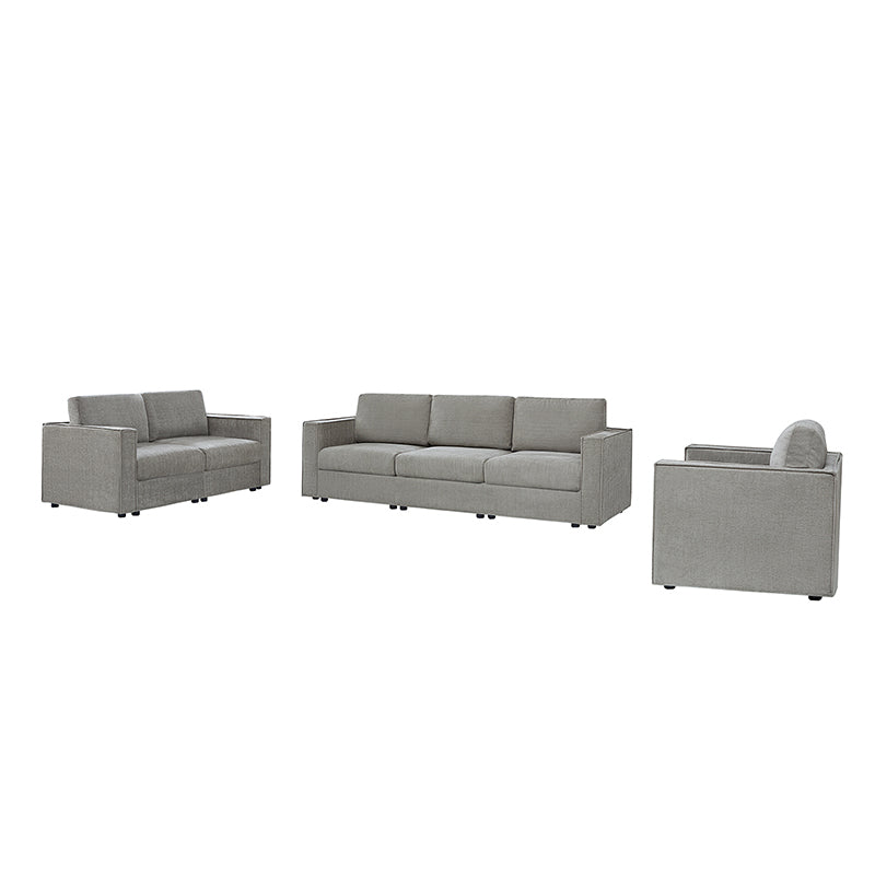 Dilcia 3-Piece Slipcovered Sofa Set - Modern Living Room Furniture with Removable Covers for Easy Cleaning | Perfect for Small Spaces, Apartments & Cozy Home Decor