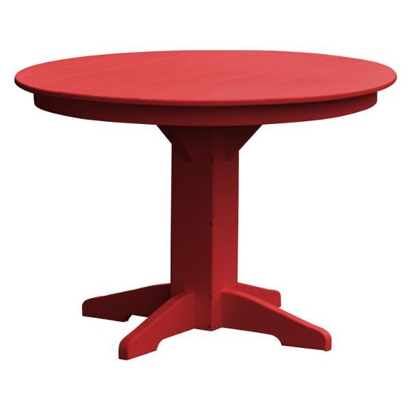 Eco-Friendly Recycled Plastic Round Dining Table - Sustainable Outdoor & Indoor Use for Patio, Garden, or Kitchen