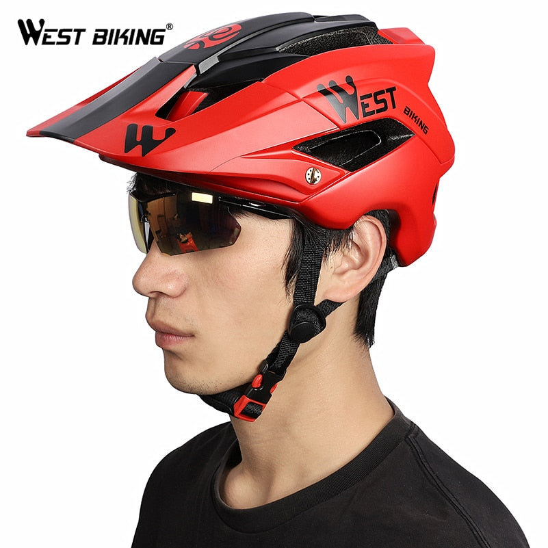Ultralight Molded Bike Helmet for Mountain Biking & Cycling - Safety Certified MTB Helmet (56-62 CM) | Perfect for Trail Riding, Commuting & Road Cycling