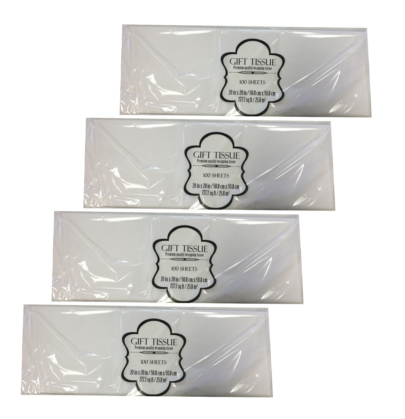 400 Sheets Premium White Christmas Gift Wrapping Tissue Paper - Perfect for Holiday Presents, Party Decorations & Craft Projects
