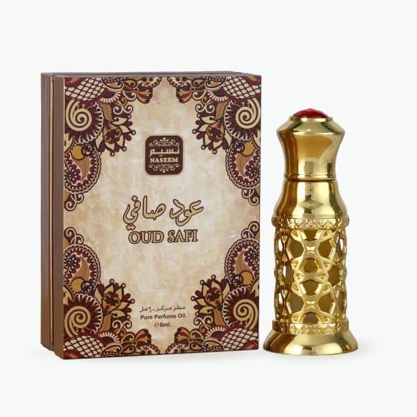 Naseem Oud Safi Pure Perfume Oil 6ml - Floral Scent for Men & Women | Premium Dubai-Made Fragrance | Perfect for Date Nights, Special Occasions & Daily Wear