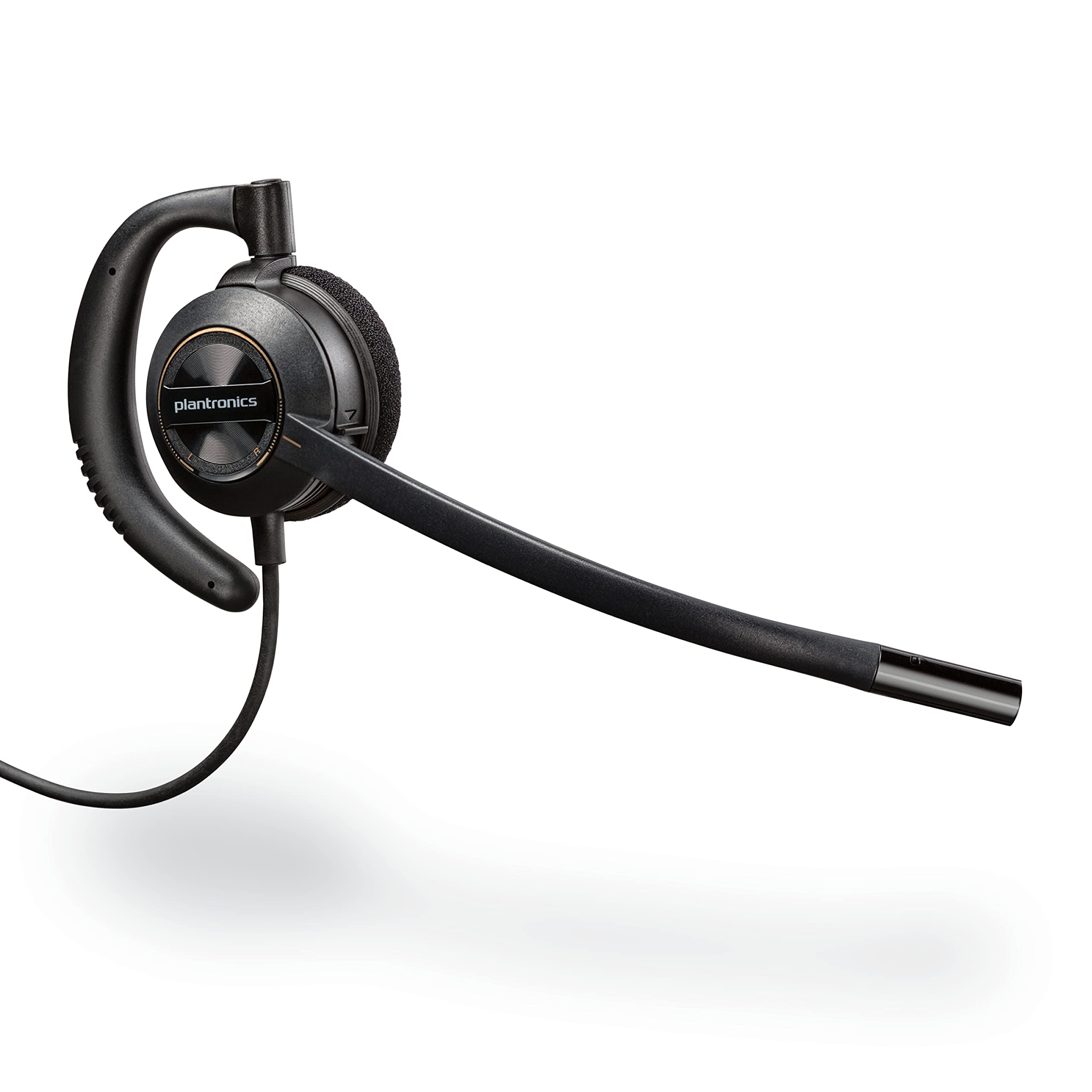 Poly EncorePro 530 Quick Disconnect (QD) Headset - Noise Cancelling Over-Ear Headphones for Call Centers | Compatible with Poly Digital Adapters | Acoustic Hearing Protection | Black | Perfect for Office, Customer Service & Remote Work
