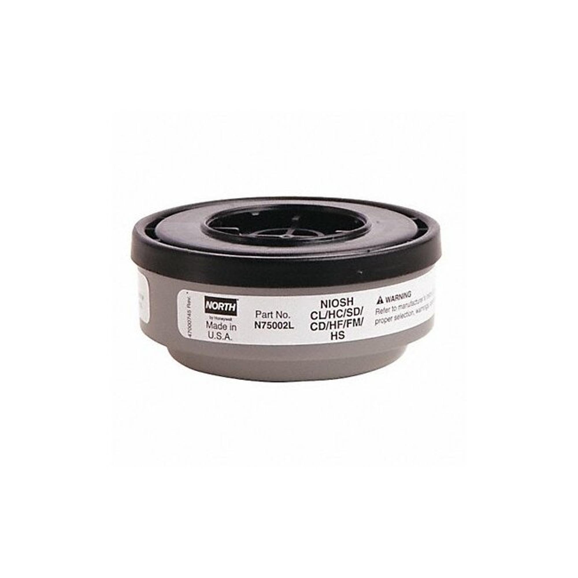 Honeywell North Acid Gas Respirator Cartridge - Replacement Filters for Chemical & Industrial Safety - Ideal for Labs, Factories & Hazardous Work Environments