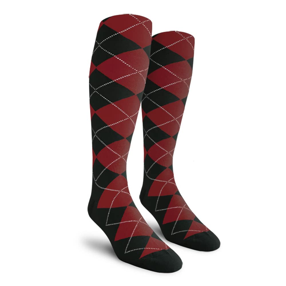 Colorful Knee High Argyle Cotton Socks for Men, Women & Youth - Unisex Comfortable Dress & Casual Socks (AA-ZZ) - Perfect for Work, School & Everyday Wear