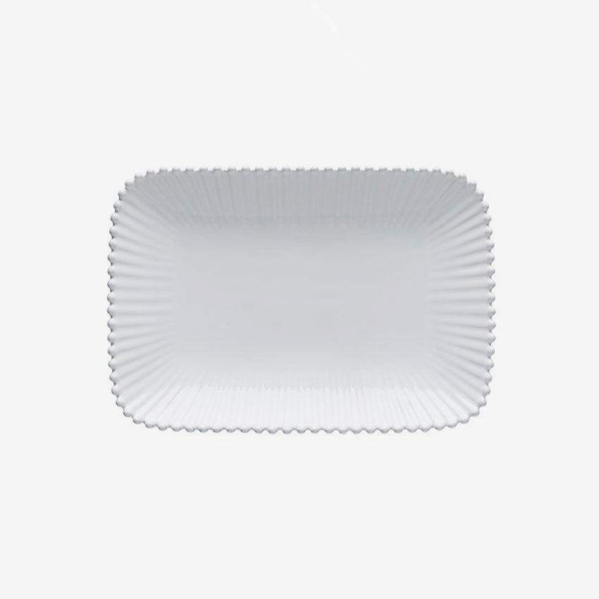 Costa Nova Pearl Rectangular Platter - Elegant Serving Tray for Dinner Parties, Entertaining & Home Decor | Perfect for Cheese, Charcuterie & Appetizers