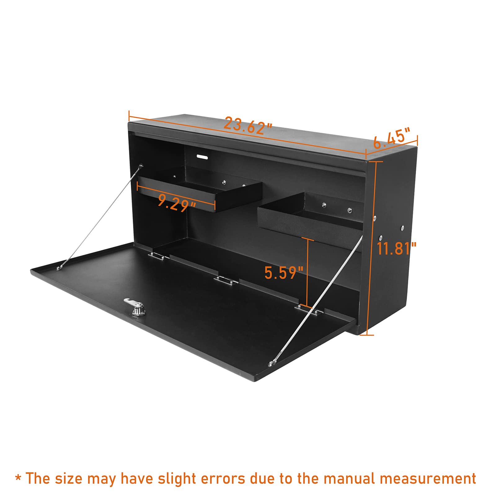 Hooke Road Wrangler Tailgate Table Storage Lock Box for Jeep Wrangler TJ 1997-2006 | Heavy Duty Organizer for Camping Gear & Off-Road Accessories | Perfect for Outdoor Adventures & Jeep Enthusiasts