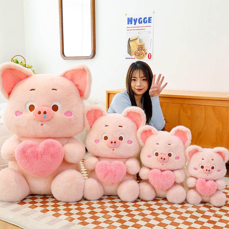 Giant Cute Stuffed Pig Plush Toy - Soft & Huggable Squiggle Plushie for Kids, Adults - Perfect for Gifts, Nursery Decor & Cuddling