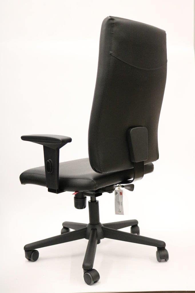 Ergonomic Slim Office Chair - High Back Bonded Leather Computer Desk Chair with Lumbar Support, Adjustable Height, Seat Depth & Armrests | Perfect for Home Office, Gaming & Workspace Comfort