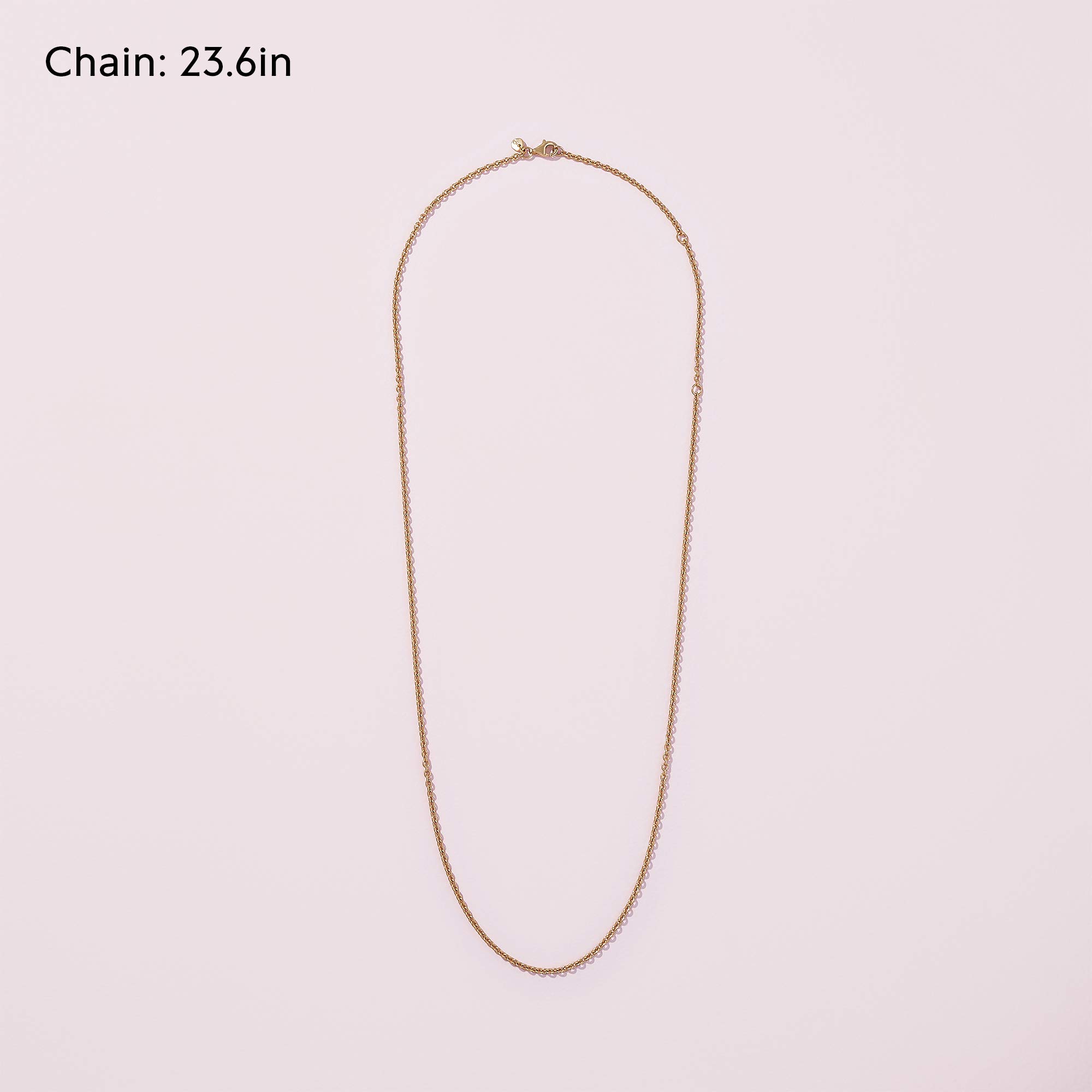 Pandora Jewelry Cable Chain Shine Necklace 23.6 Inches - Sterling Silver Dainty Layering Necklace for Women, Perfect for Everyday Wear & Gift Giving