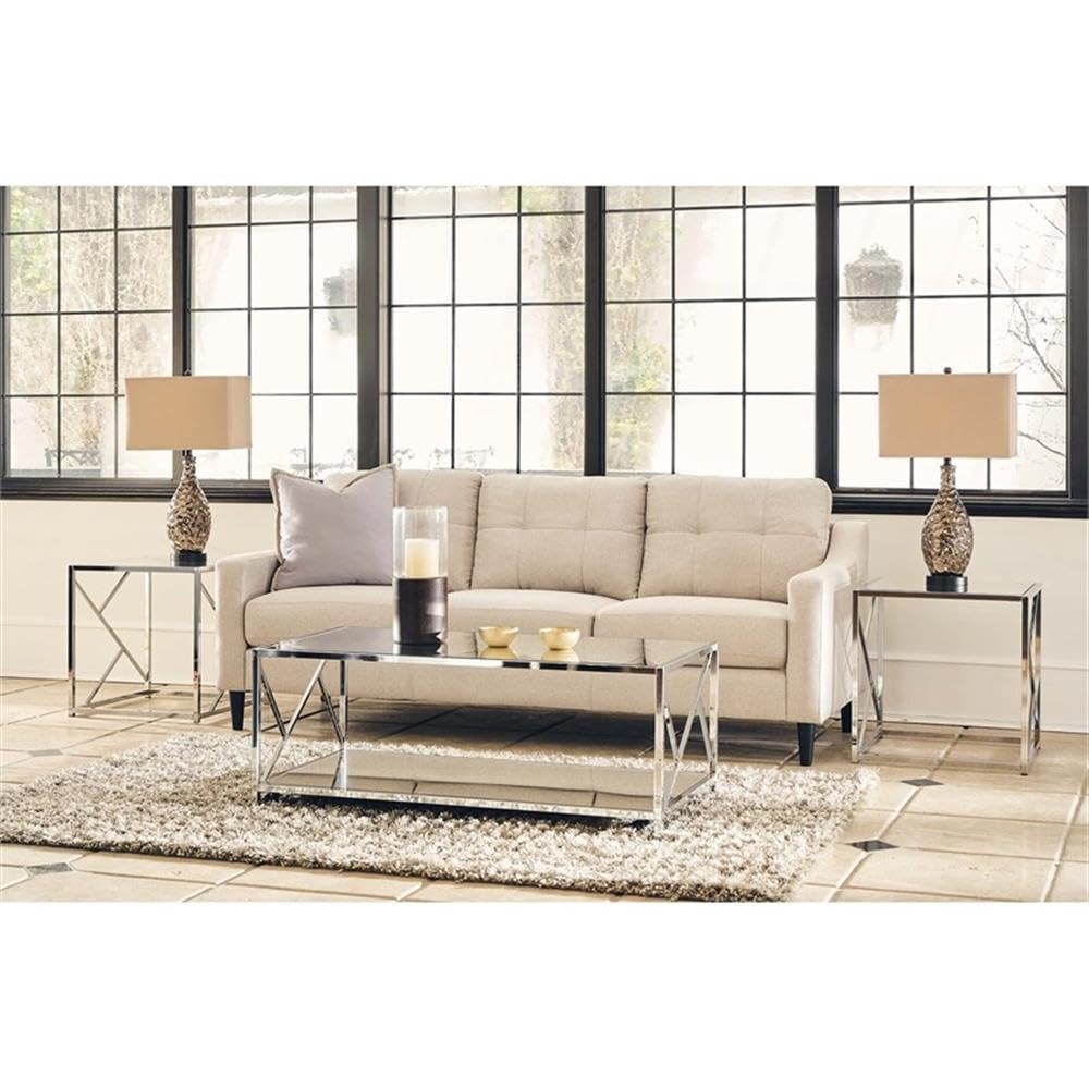 BOWERY HILL 3-Piece Occasional Table Set - Coffee Table & 2 End Tables for Living Room, Lounge & Home Decor | Modern Side Tables for Sofa & Furniture Arrangement