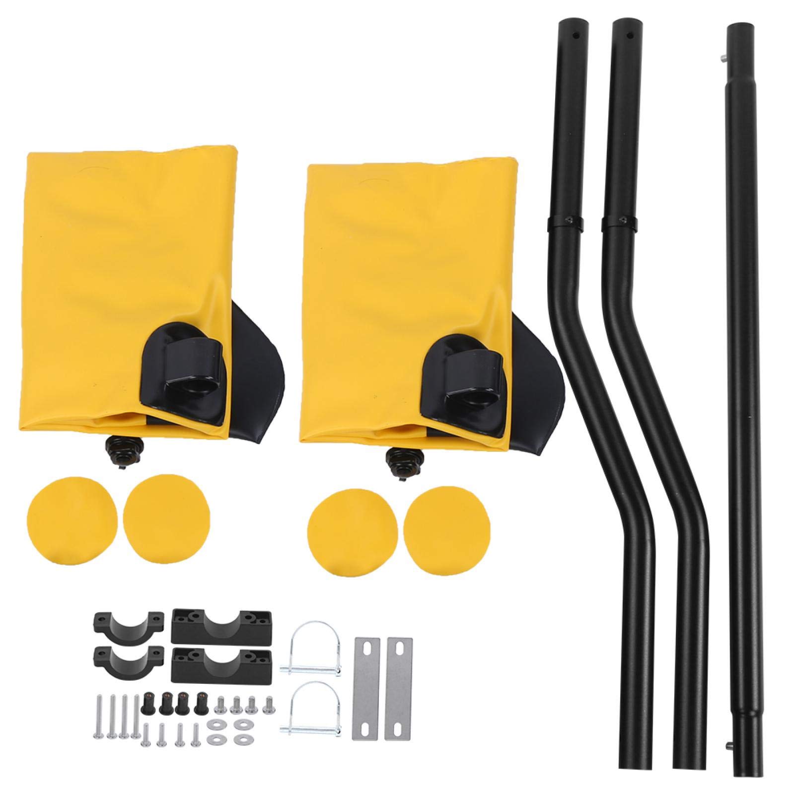 Inflatable Kayak Stabilizer - Kayak Sidekick Outrigger Stabilizer Platform for Enhanced Balance & Safety | Portable & Easy to Use | Perfect for Fishing, Photography & Recreational Kayaking (Yellow)