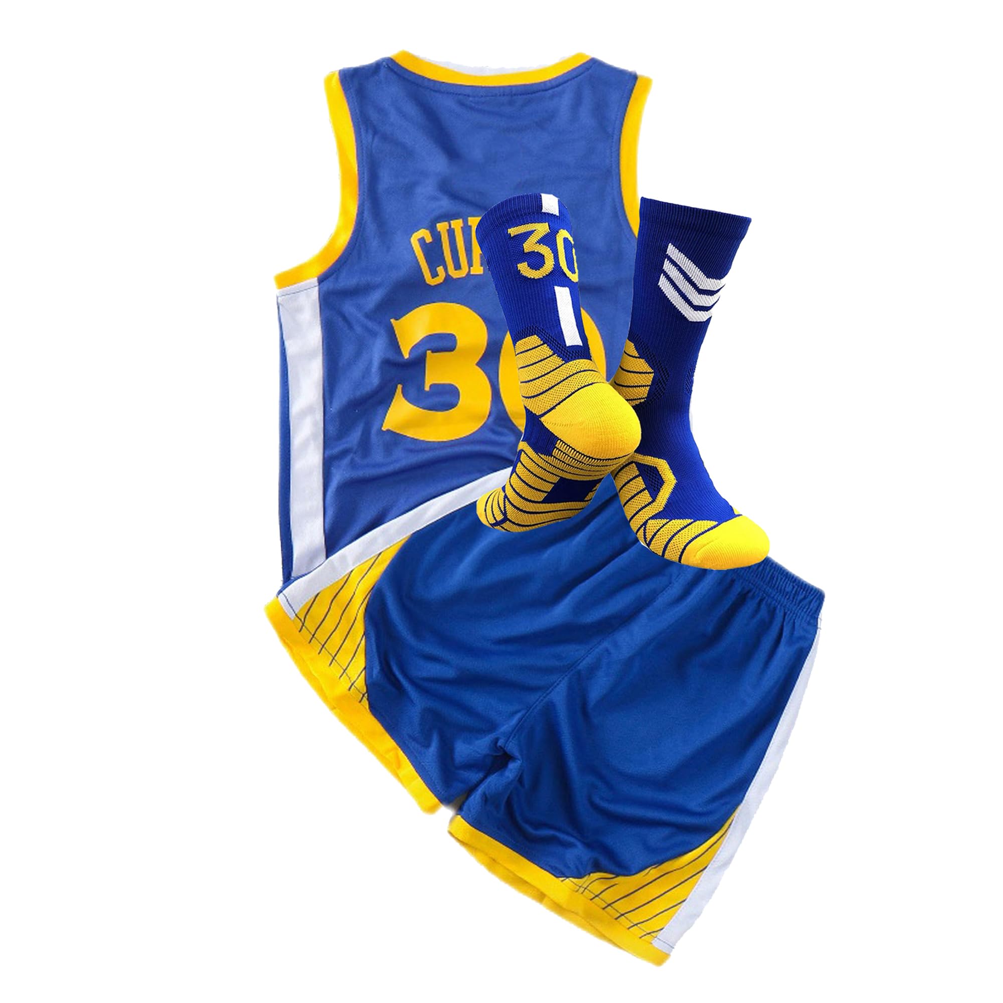 **Classic #30 Youth Basketball Jersey Set for Kids - 3-Piece Team Uniform for Boys & Girls - Perfect for Games, Practice, and Fan Gear**