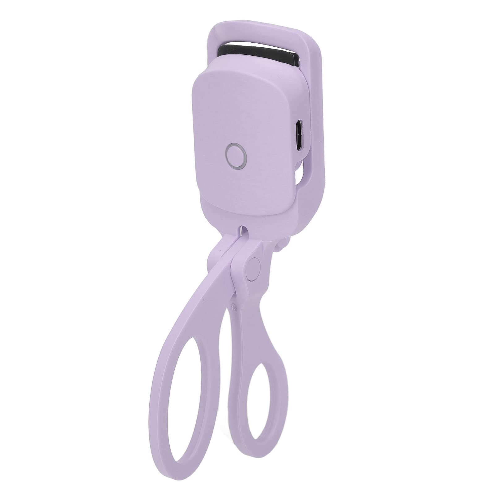 USB Heated Eyelash Curler - Portable Electric Lash Curling Tool with Smart Temperature Control & Fast Charging | Perfect for Home, Travel & Daily Makeup Routine (Purple)