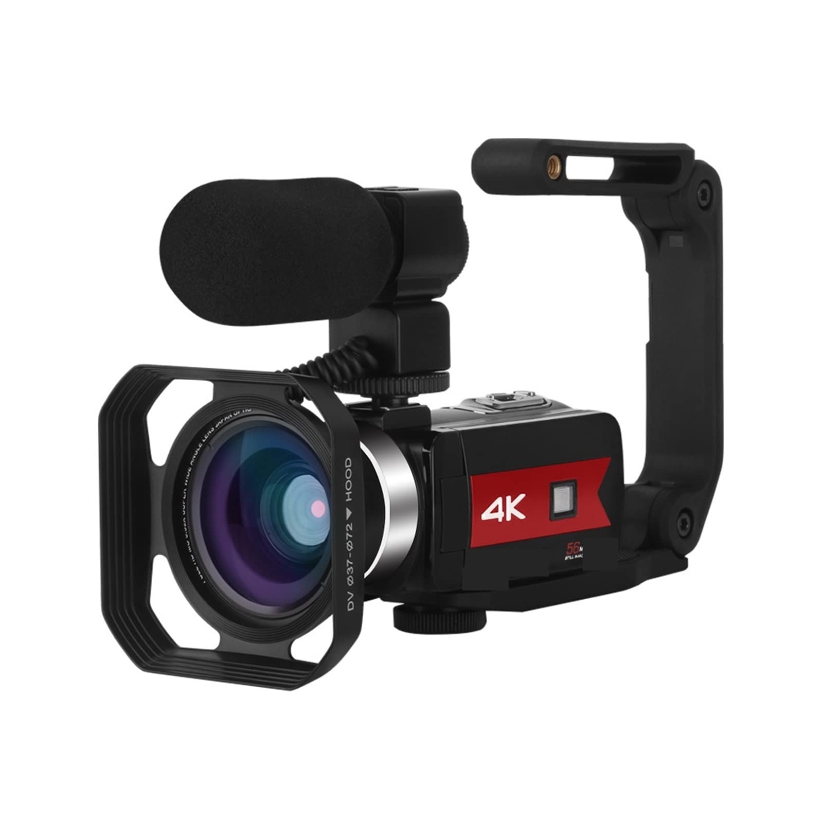 AUBEST 4K UHD 56MP Digital Video Camera Camcorder with IR Night Vision, 128GB SD Card - Perfect for Vlogging, YouTube Streaming & Outdoor Adventure Filming