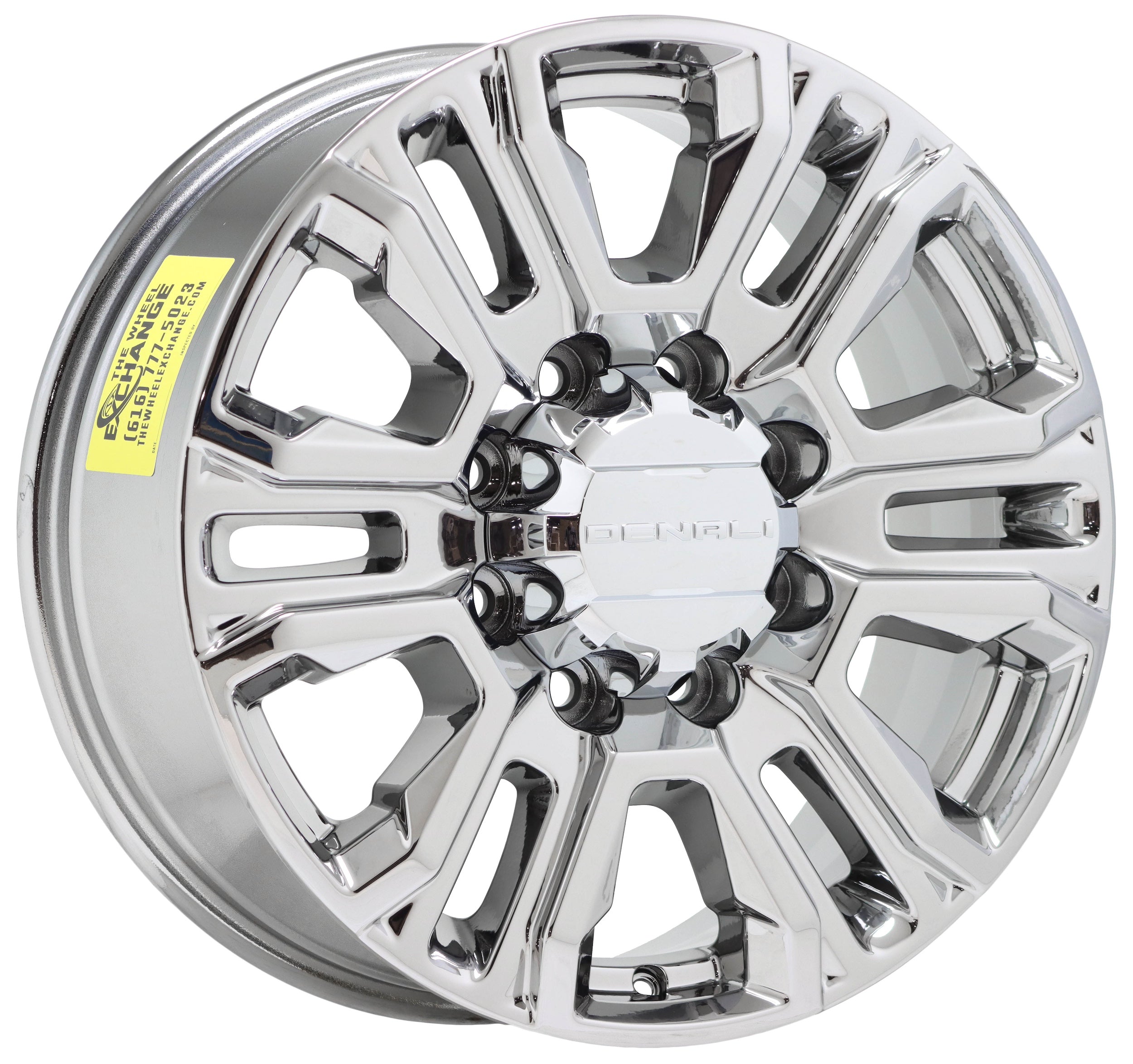 20 GMC Sierra 2500 3500 Bright Chrome Wheels Rims - Factory OEM GM 5957 (Exchange Program) - Perfect for Off-Roading & Truck Upgrades