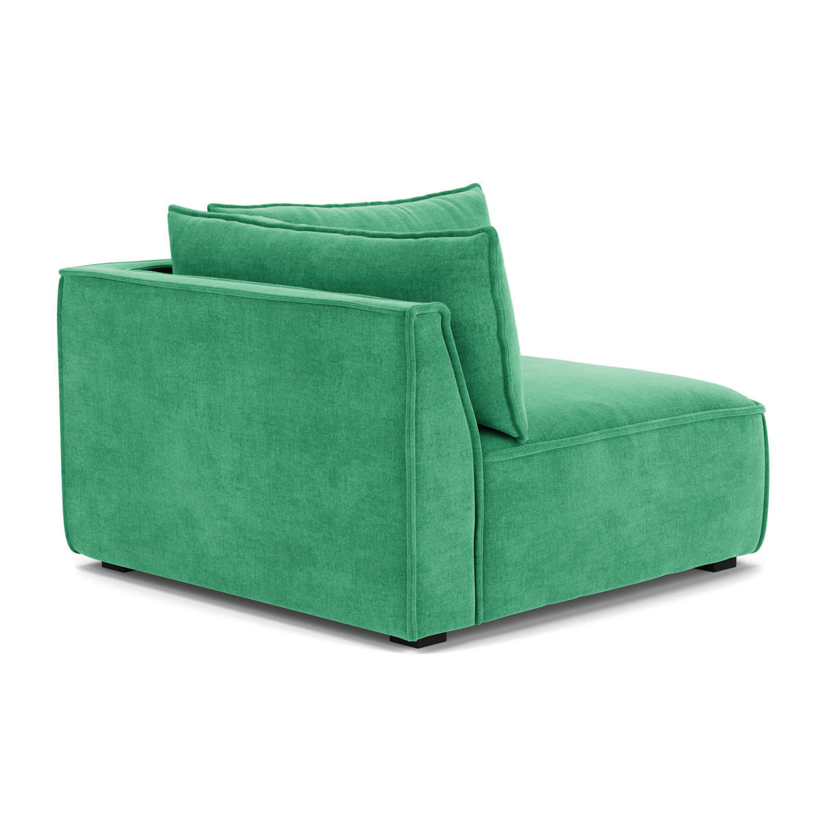 Stylish Daphne Fabric Left Corner Modular Sofa - 1 Seater Modern Living Room Furniture for Small Spaces & Apartments