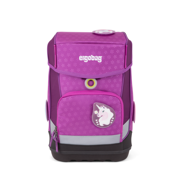 Ergobag Cubo Slim Backpack - Lightweight & Ergonomic School Bag for Kids, Anemone Purple | Perfect for School, Travel & Daily Use