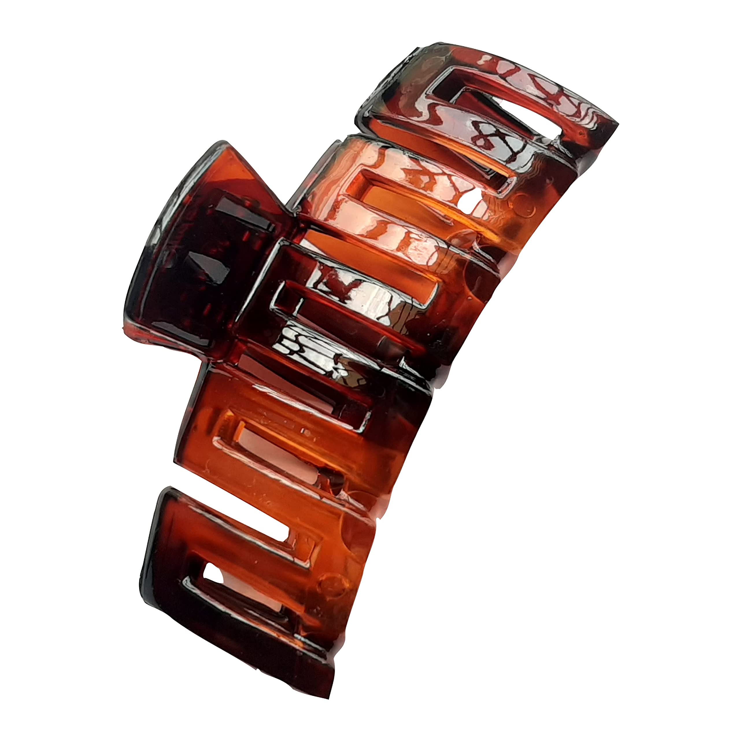 BIRDWARE Large Orange Acrylic Butterfly Hair Clips for Women - 1 Piece | Hair Accessories for Parties, Weddings & Everyday Style
