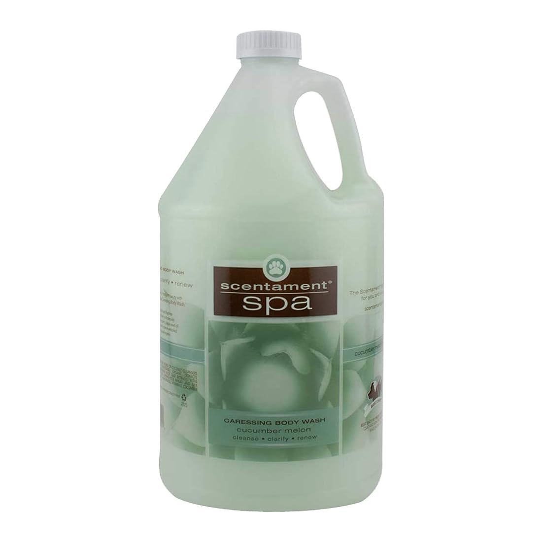 Best Shot Scentament Spa Caressing Body Wash - Cucumber Melon Fragrance, 1 Gallon | Hydrating & Relaxing Shower Gel for Home Spa, Gym & Travel