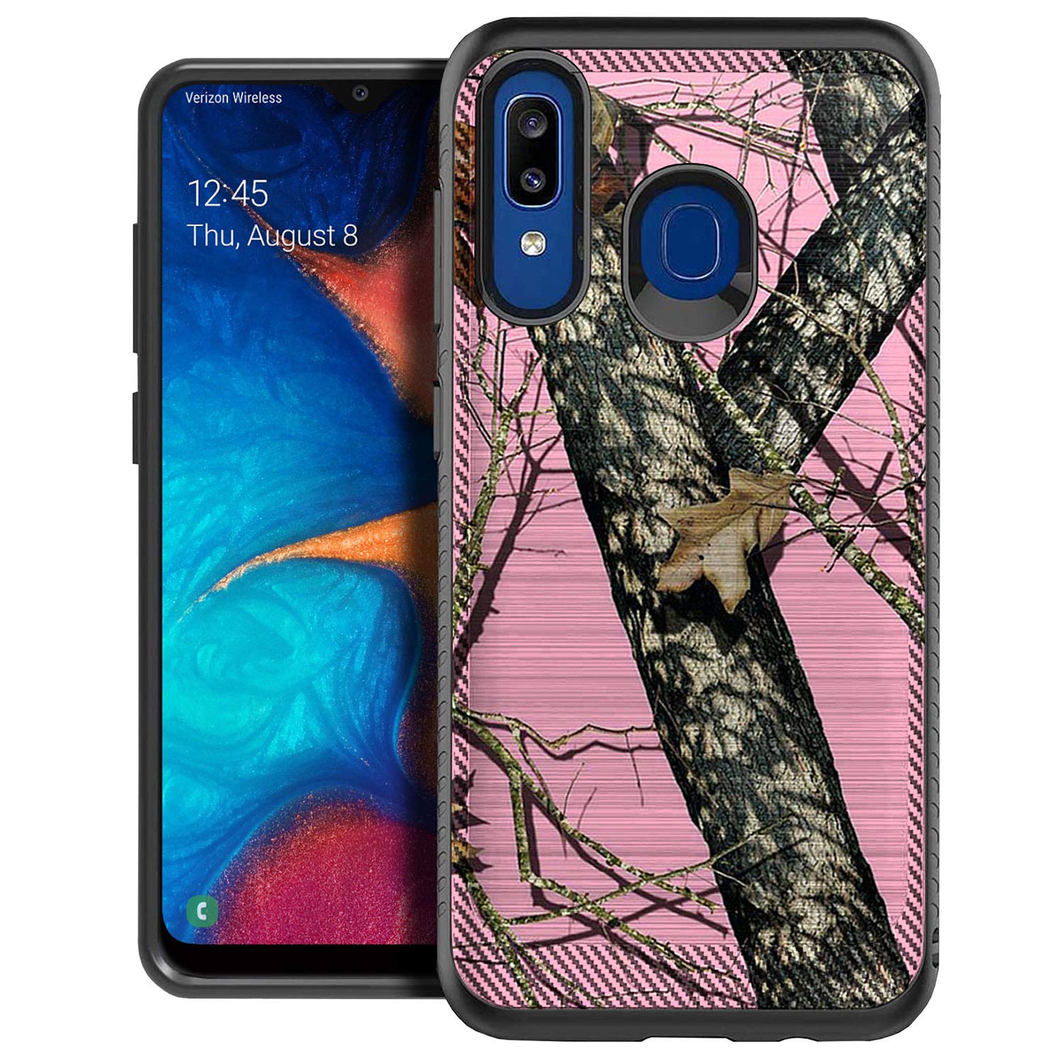 CasesonDeck Pink Camo Protective Case for Samsung Galaxy A20/A30 - Shockproof Dual Layer Cover with Embossed Design (Pink Hunters Camo) | Perfect for Outdoor Adventures & Daily Use