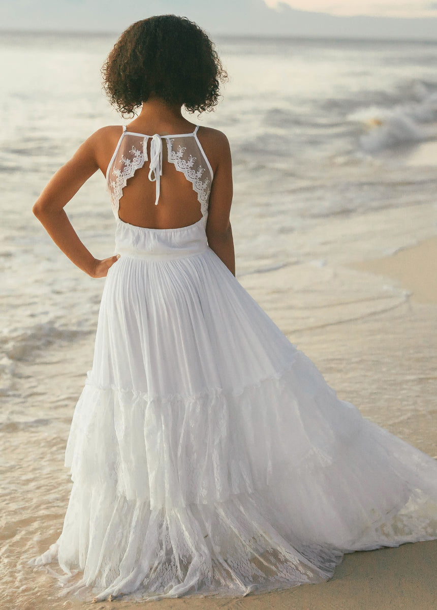 Elegant White Catrin Dress for Women | Perfect for Weddings, Parties & Special Occasions