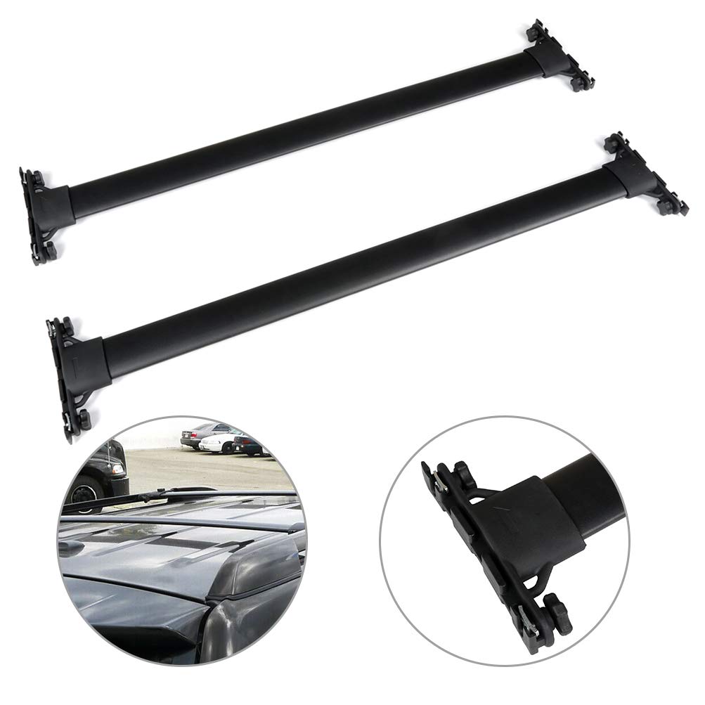 2Pcs Black Aluminum Roof Racks Cross Bars - 150LBS Capacity, Compatible with Lexus RX350 2010-2015 Models - Perfect for Cargo Carrier, Rooftop Bag & Luggage Storage - Ideal for Road Trips, Camping & Outdoor Adventures