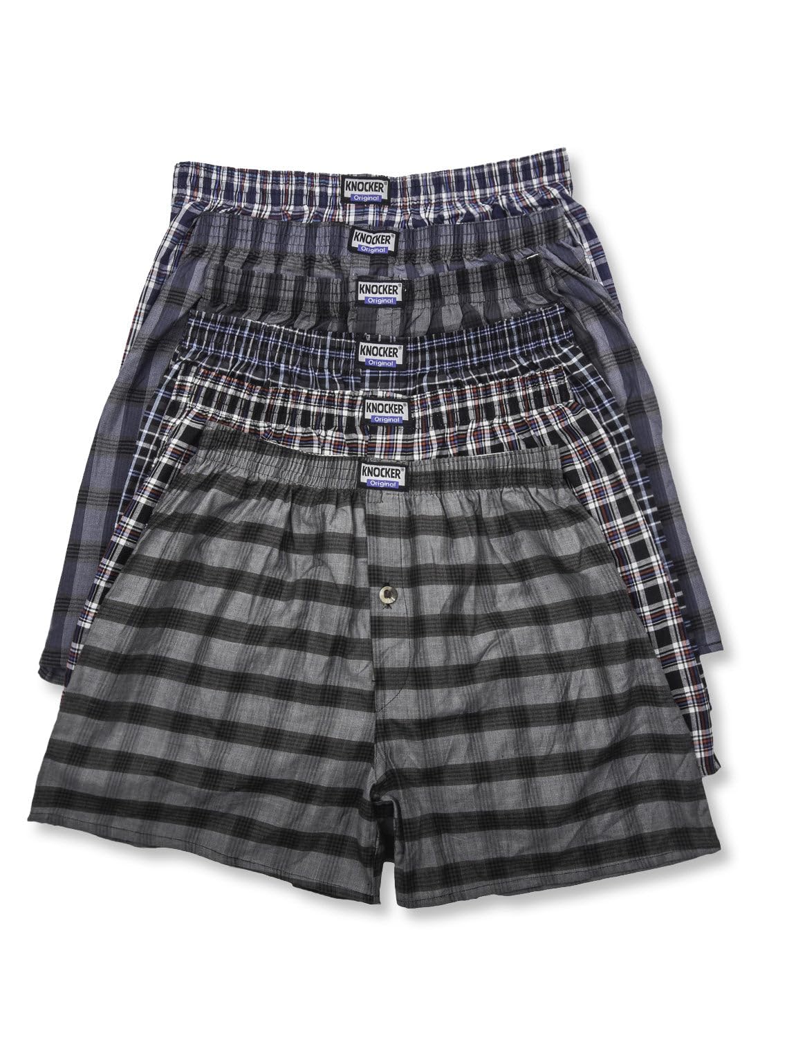 Men's Classic Plaid Cotton Boxer Shorts - Breathable Underwear for Everyday Comfort | Perfect for Lounge, Sleep & Travel