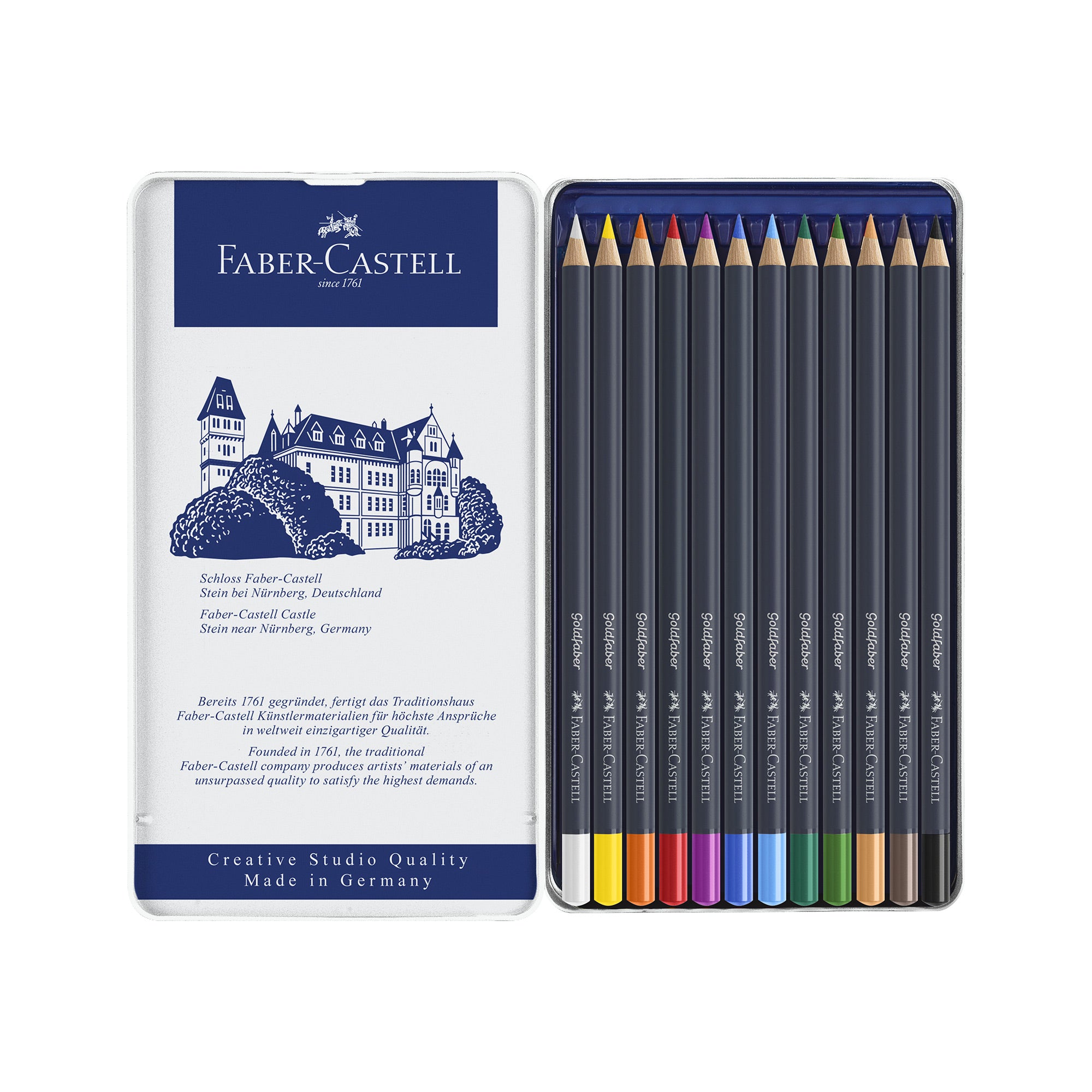 12 Pack Goldfaber Colored Pencils - Premium Artist Drawing Pencils for Sketching, Coloring & Shading - Perfect for Adults & Kids Art Projects, School Supplies & DIY Crafts