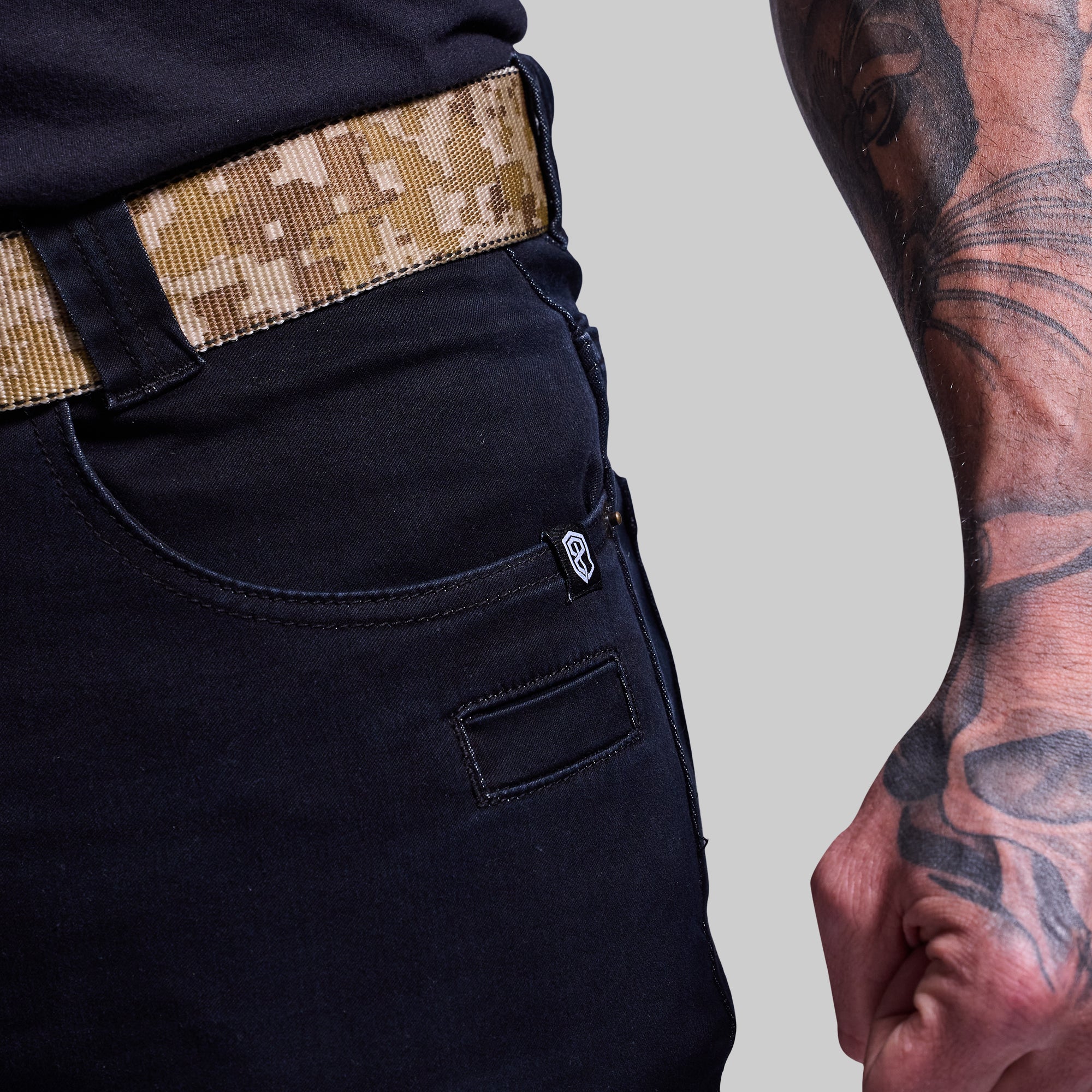 FLEX Recon Straight Leg Jeans for Men - Classic Black Denim Pants | Comfortable & Stylish for Casual Wear, Work, and Everyday Outfits