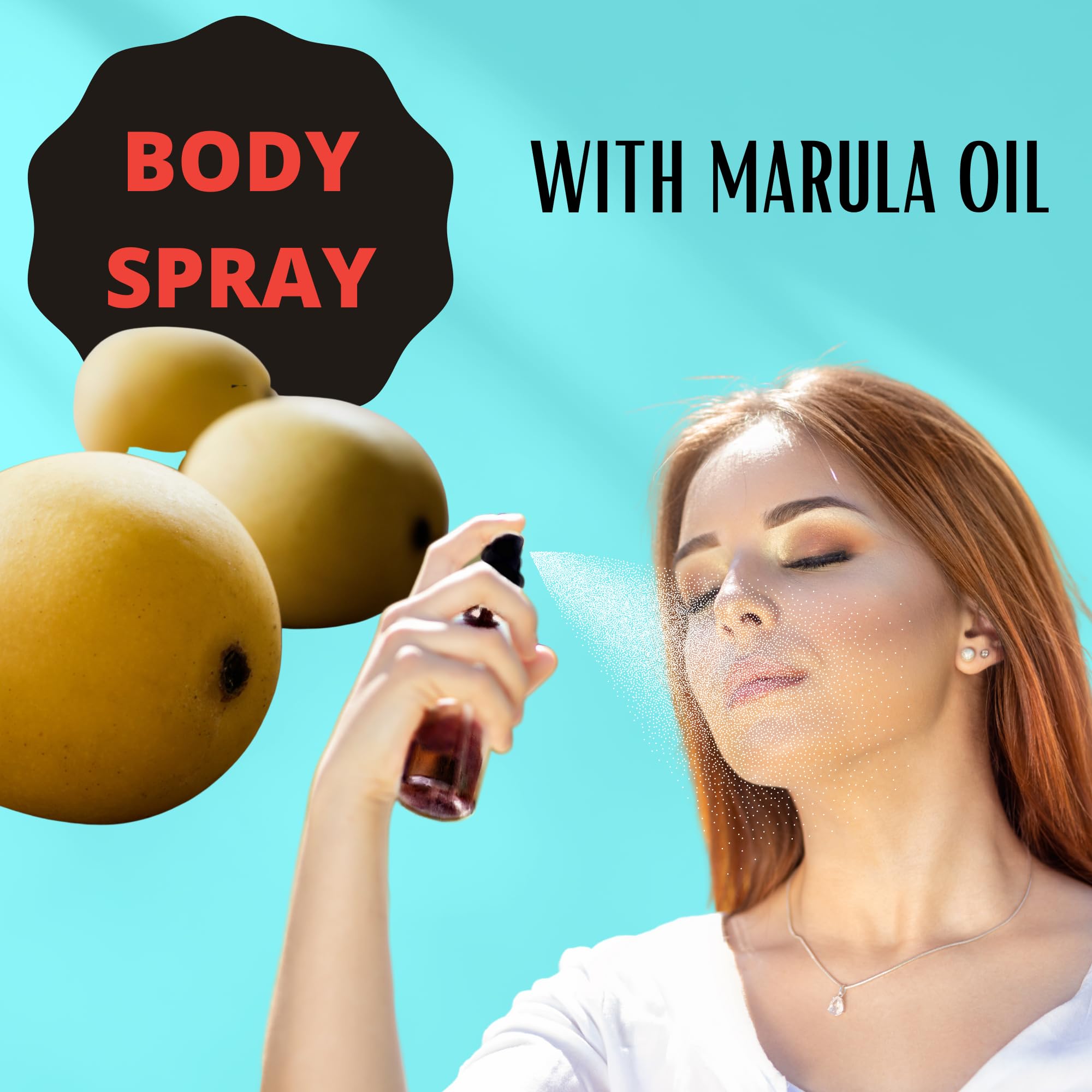 Heavenly Cranberry Scented Body Lotion & Spray Gift Set with Marula Oil - 8 Oz | Moisturizing Skincare Duo for Dry Skin | Perfect for Spa Days & Self-Care Rituals