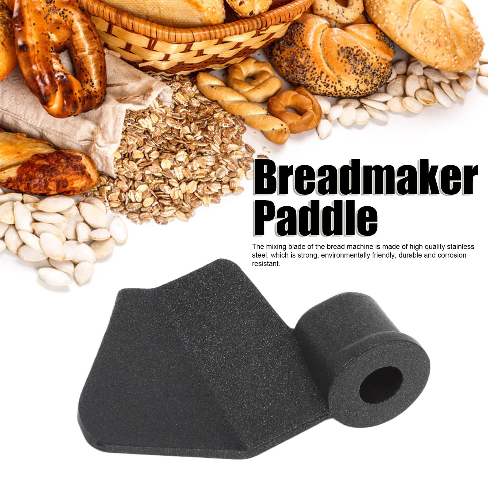 Non-Stick Bread Maker Paddle Replacement - Stainless Steel Kneading Blade for Bread Machine - Compatible with Most Home Kitchen Breadmakers (Type 2) | Perfect for Baking Homemade Bread, Pizza Dough & Pastries