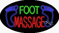 Foot Massage LED Sign - 27 x 15 x 1 Inches - Made in USA - Perfect for Spa, Salon, and Relaxation Therapy Businesses
