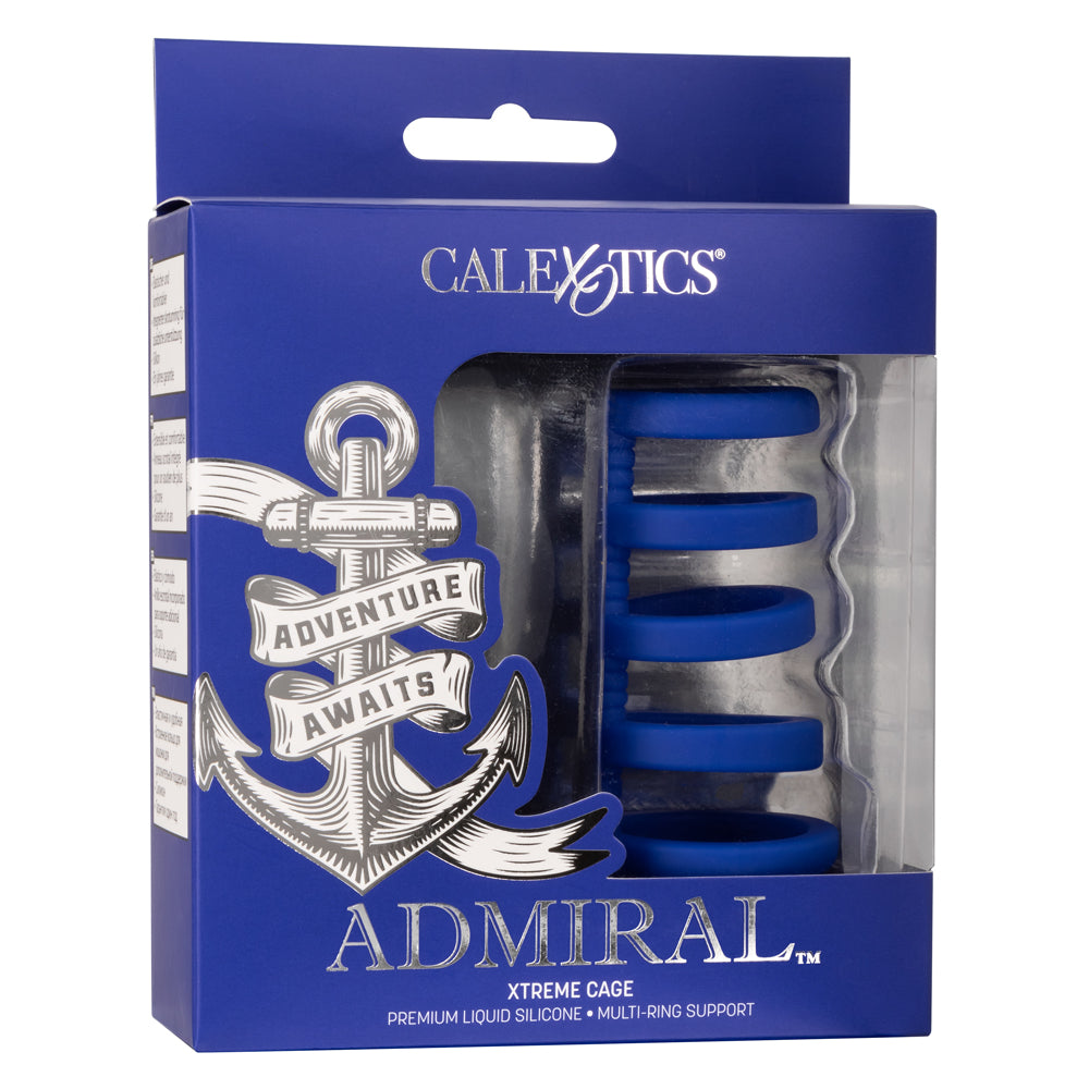 Premium Admiral Xtreme Cock Ring - Adjustable Silicone Penis Ring for Enhanced Pleasure & Performance - Perfect for Couples Play & Solo Use