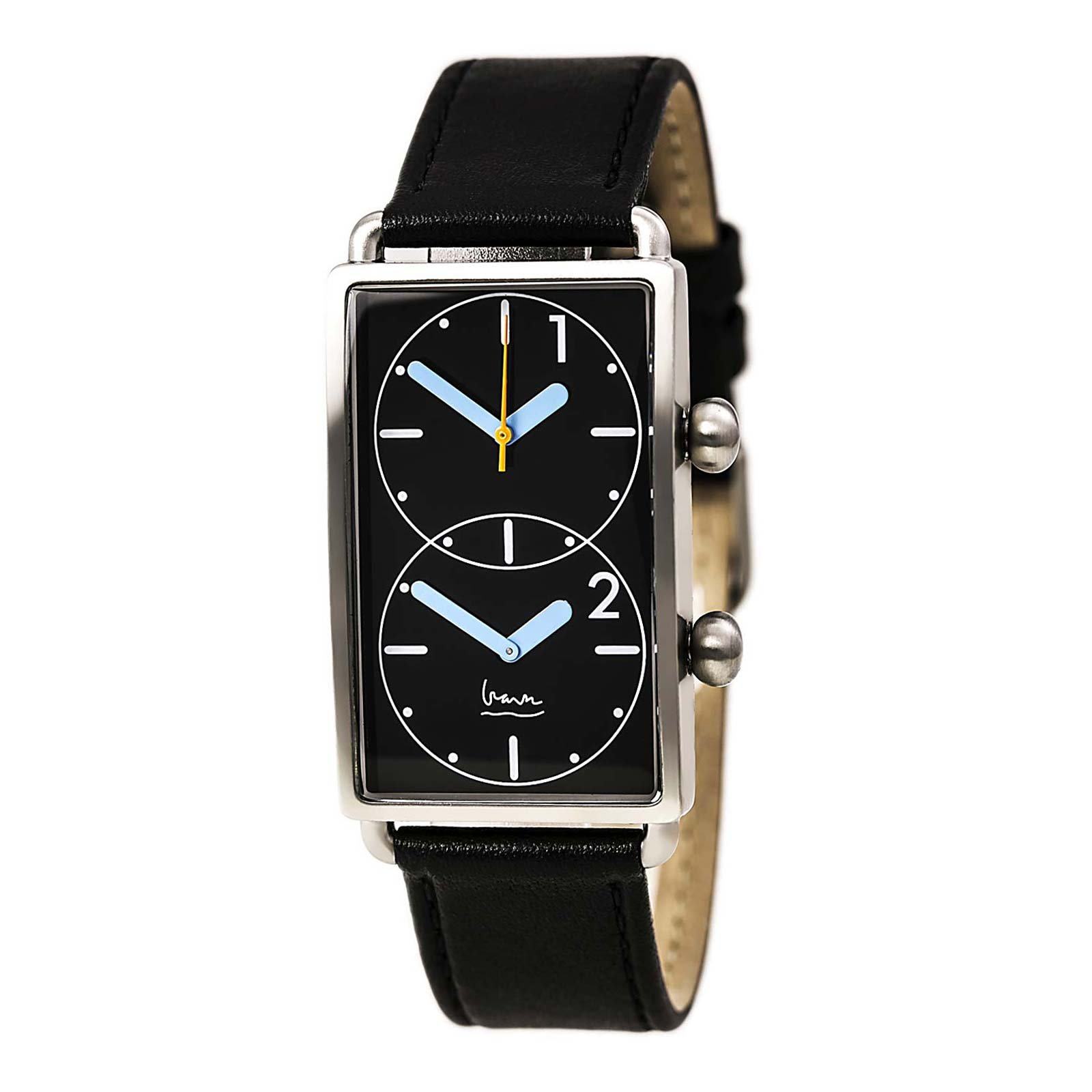 Michael Graves Men's Grand Tour Dual Time Watch 7610B - Stylish Analog Quartz Watch for Travel, Business & Everyday Wear
