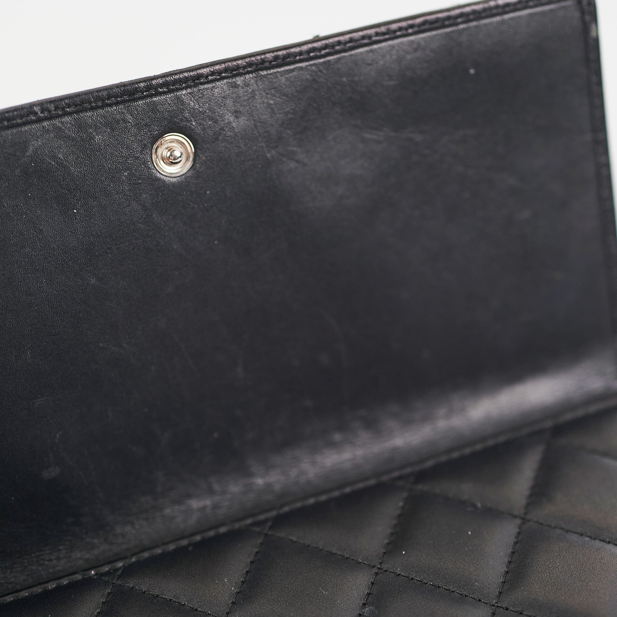 Chanel Quilted Cambon Wallet for Women - Black Leather Designer Wallet with CC Logo - Perfect for Everyday Use, Travel & Luxury Gift Giving