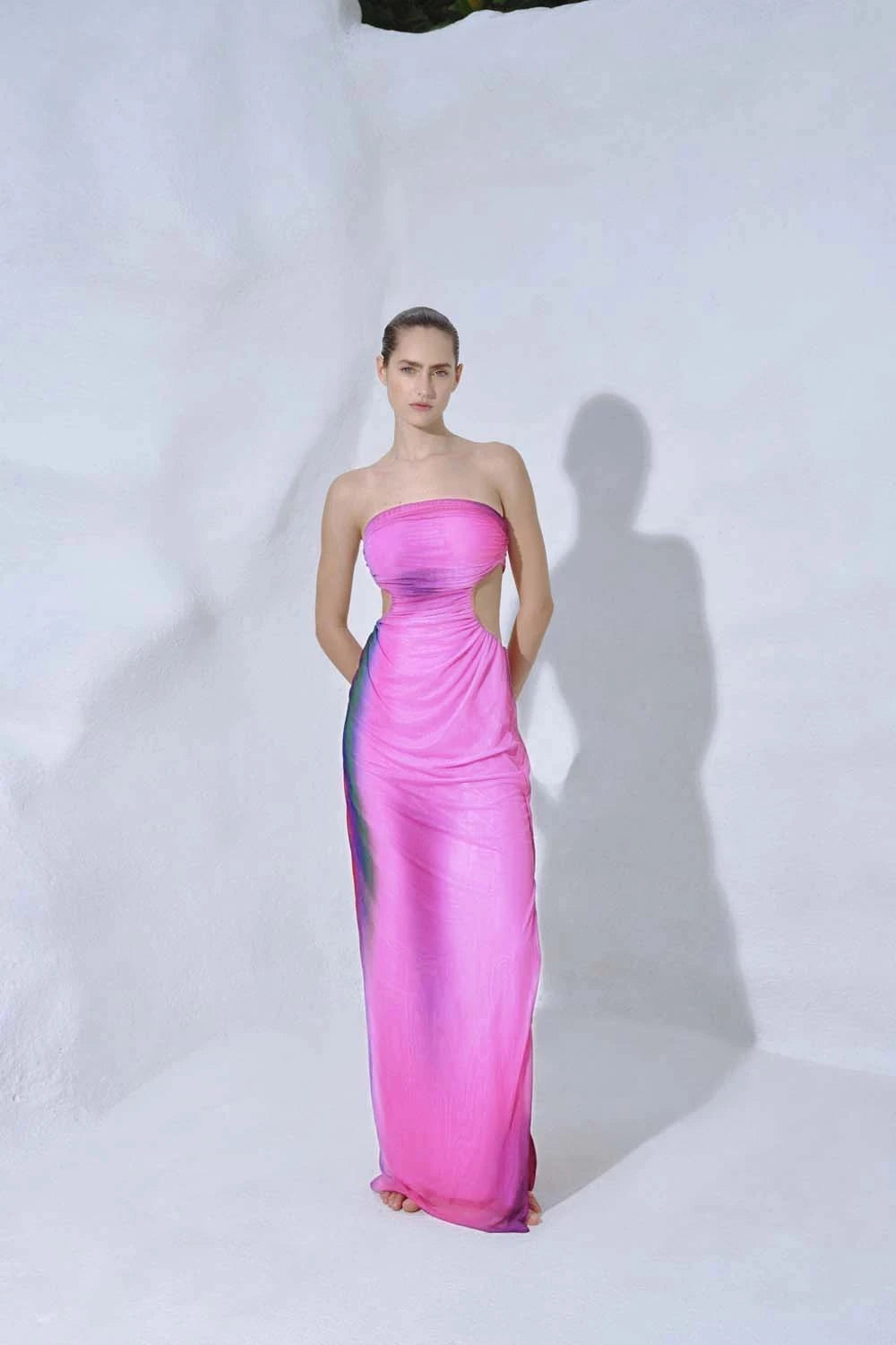 Enchanted Lila Dress for Women - Elegant Floral Print Maxi Dress for Summer, Beach, and Special Occasions