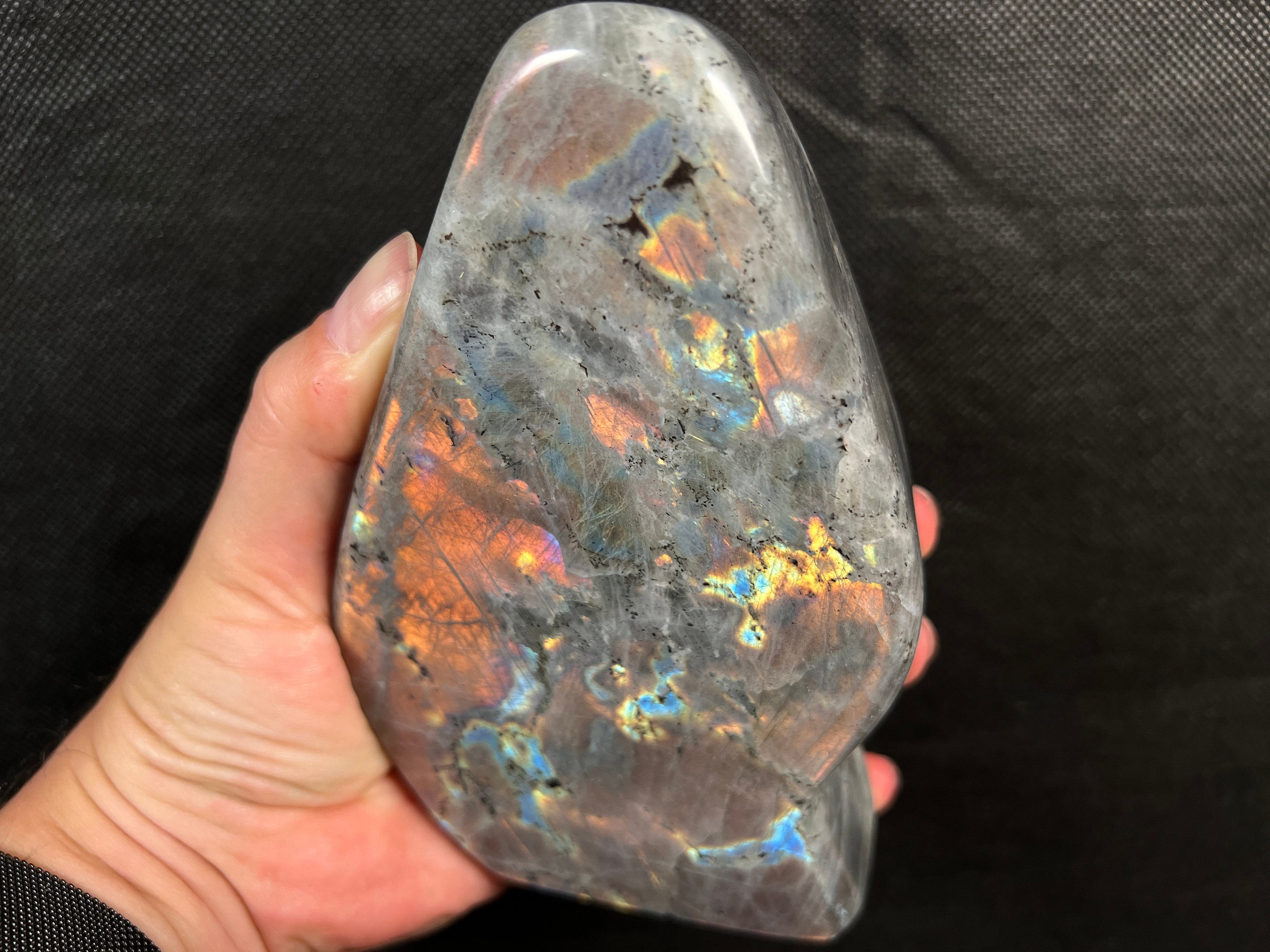 Multi-Colored Labradorite Tower - Natural Tumbled Healing Crystal for Home Decor, Meditation & Energy Work | Spiritual Stone Gift for Reiki & Feng Shui