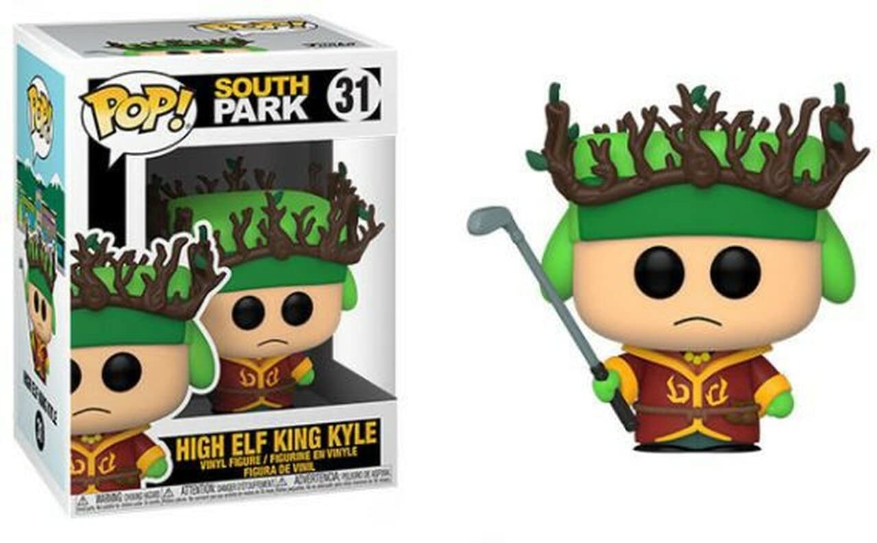 Funko POP! Vinyl Figure: South Park The Stick of Truth - High Elf King Kyle (3.75 Inch) with Pop Box Protector Case | Collectible Action Figure for Fans, Gift & Display | Perfect for Home Decor, Office Display & South Park Merchandise Collection