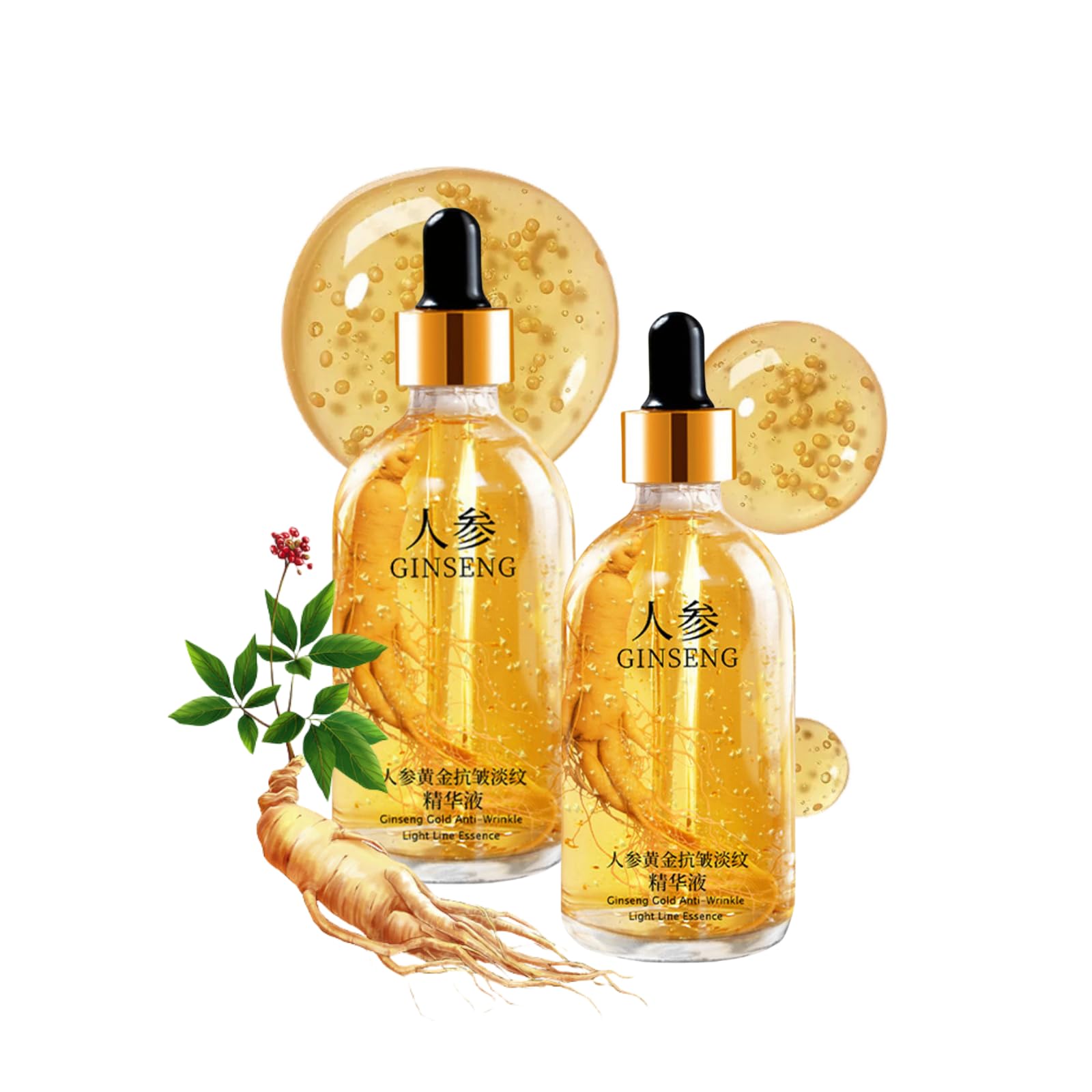 Korean Ginseng Serum for Anti-Aging - Wrinkle & Fine Line Treatment - Skin Care for Daily Use