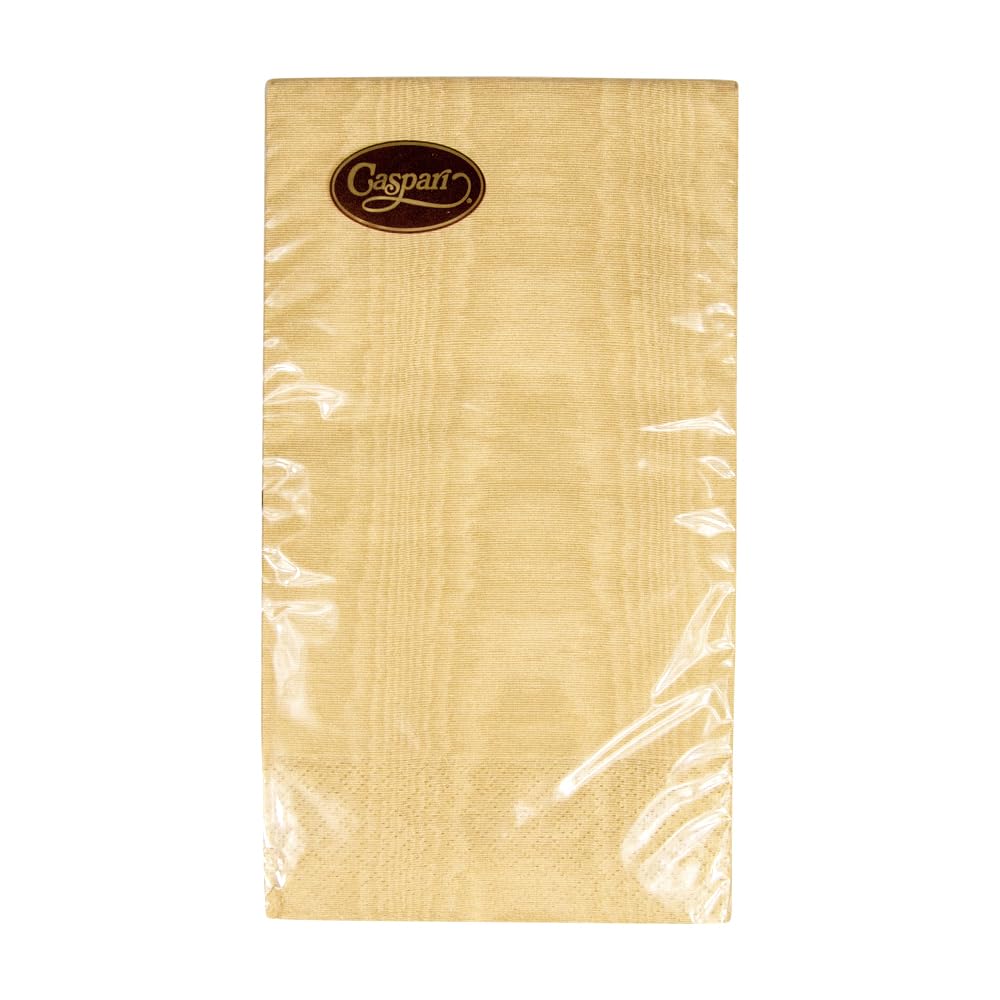 Premium Caspari Moiré Gold Paper Guest Towels - 30 Count (2 Packs of 15) | Elegant Dinner Party, Wedding Reception & Upscale Event Napkins