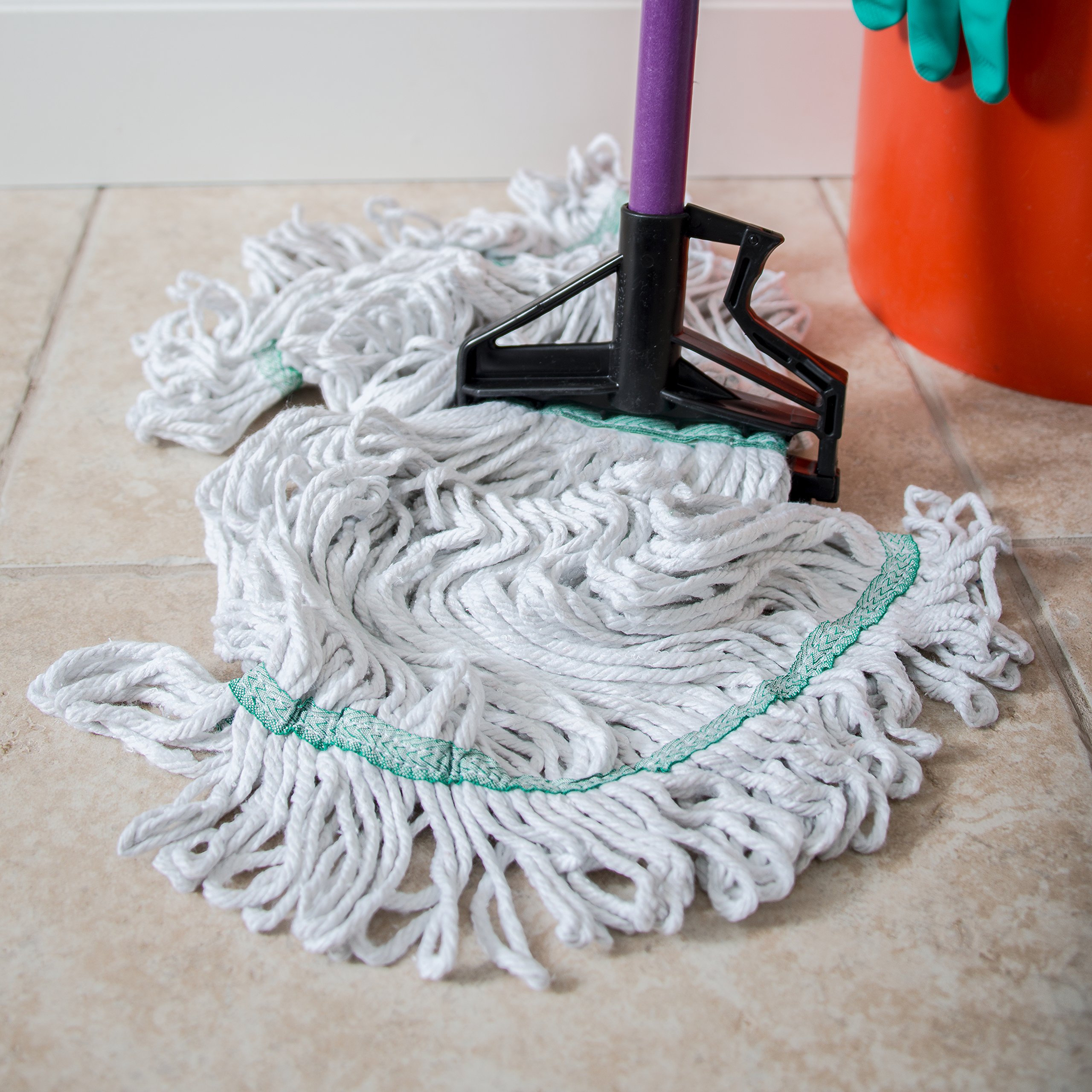 SPARTA Flo-Pac Cotton Mop Head - 12 Pack Loop-Ended Narrow Band with 1